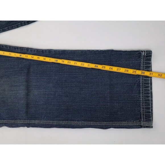 Y2K BAGGY JNCO SOUTHPOLE STYLE WIDE LEG RELAXED SKATER RICH KID‎ JEANS 42x32 - Picture 7 of 8